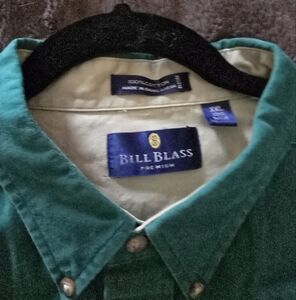 Bill Blass Green Casual Button Down Shirt